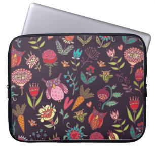 Housse Pour Ordinateur Portable Collection de grandes fleurs dynamiques