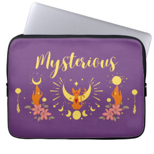 Housse Pour Ordinateur Portable Collection de timbres d'Halloween "mystérieux"