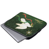 Housse Pour Ordinateur Portable Colombe blanche répandant la paix (Devant bas)