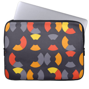 Housse Pour Ordinateur Portable Coloré, cool, tendance, moderne, art circulaire ur