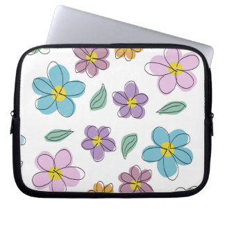 Housse Pour Ordinateur Portable Colorful floral print