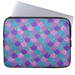 Housse Pour Ordinateur Portable Colorful mermaid scales pattern