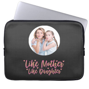 Housse Pour Ordinateur Portable Comme Mère Comme Fille, Cadeau Personnalisé Maman