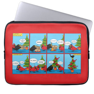 Housse Pour Ordinateur Portable Comment décorer une bande dessinée d'arbre de Noël
