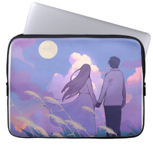 Housse Pour Ordinateur Portable Compagnie au Clair de Lune