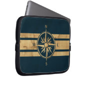 Housse Pour Ordinateur Portable Compas d'explorateur nautique (Devant droit)
