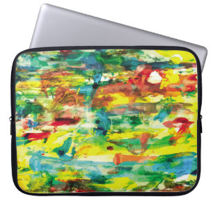 Housse Pour Ordinateur Portable Composition de peinture à l'huile à main abstraite