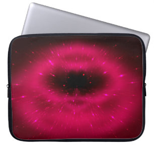 Housse Pour Ordinateur Portable Composition fractale rose Abstraite. Explosion mag