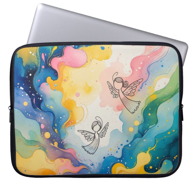 Housse Pour Ordinateur Portable Conception d'anges  (Devant)