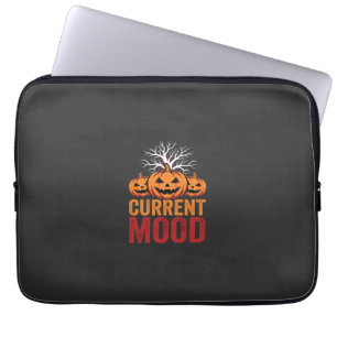 Housse Pour Ordinateur Portable Conception d'arbre de citrouille d'humeur actuelle