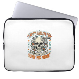 Housse Pour Ordinateur Portable Conception de chemise Vintage Halloween Skull Tric