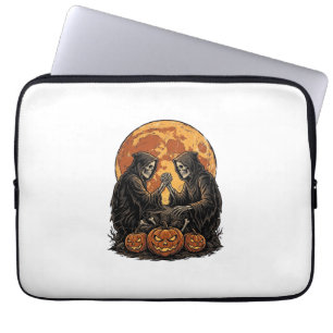 Housse Pour Ordinateur Portable Conception de citrouille de Halloween de faucheurs
