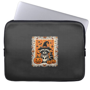 Housse Pour Ordinateur Portable Conception de citrouille d'Halloween de raton lave