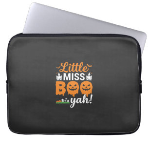 Housse Pour Ordinateur Portable Conception de citrouille Halloween Little Miss Boo