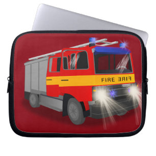 Housse Pour Ordinateur Portable Conception de dessin du moteur cool d'incendie pou