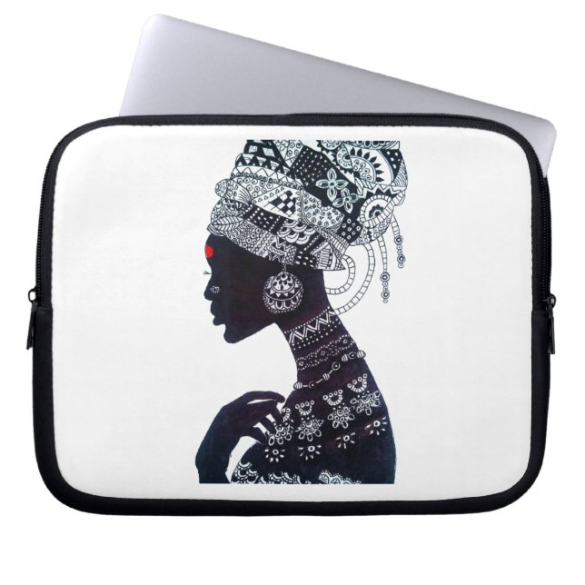 Housse Pour Ordinateur Portable Conception de femmes tribales (Devant)