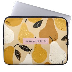 Housse Pour Ordinateur Portable Conception de fruits de poire d'automne personnali