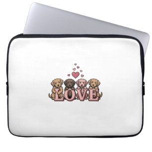 Housse Pour Ordinateur Portable Conception de gravure vintage de la Saint-Valentin