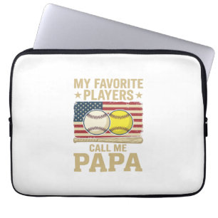 Housse Pour Ordinateur Portable Conception de maillot de joueurs de baseball de so