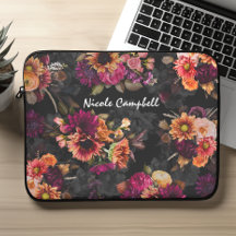 Conception de monogramme floral orange fuchsia vib