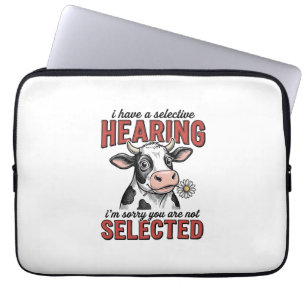 Housse Pour Ordinateur Portable Conception de T-shirt vintage de vache à l'ouïe sé