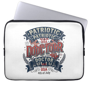 Housse Pour Ordinateur Portable Conception de t-shirt vintage du 4 juillet pour mé