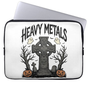 Housse Pour Ordinateur Portable Conception de vecteur de cimetière d'Halloween de 