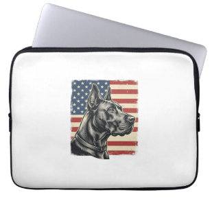 Housse Pour Ordinateur Portable Conception de vecteur de drapeau patriotique Grand