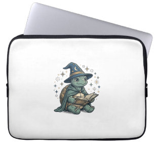 Housse Pour Ordinateur Portable Conception de vecteur de magicien de tortue mignon