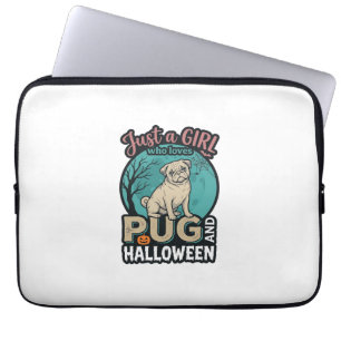 Housse Pour Ordinateur Portable Conception de vecteur vintage de fille de Hallowee