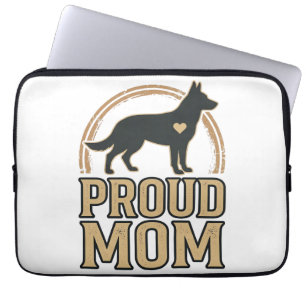 Housse Pour Ordinateur Portable Conception de vecteur vintage silhouette de chien