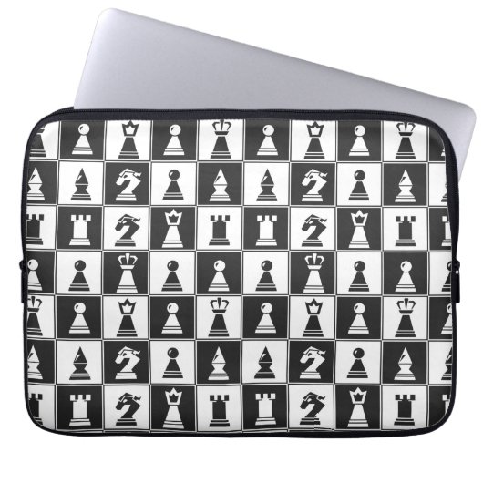 Housse Pour Ordinateur Portable Conception des échecs (Devant)