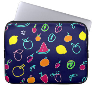 Housse Pour Ordinateur Portable Conception Fantaisie de Fruits Colorés