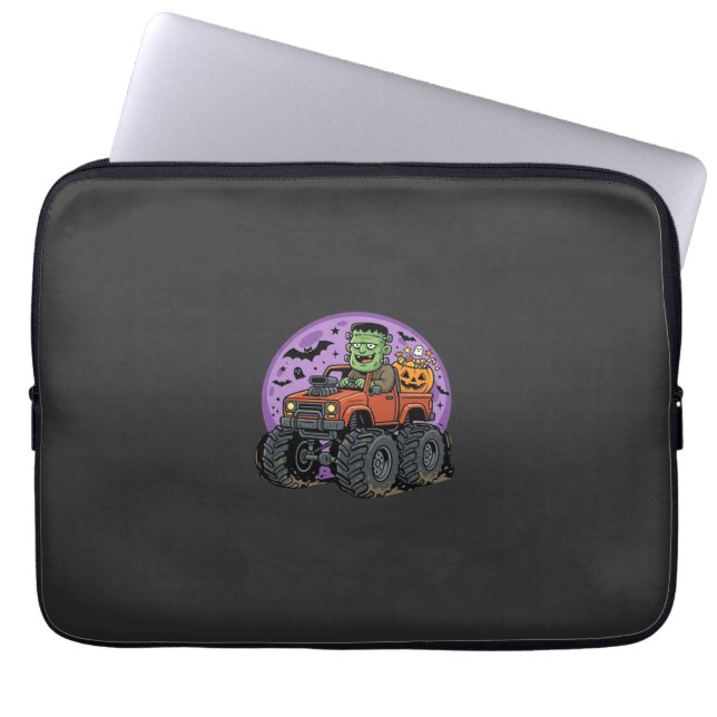 Housse Pour Ordinateur Portable Conception graphique de camion monstre Frankenstei (Devant)