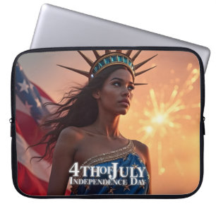 Housse Pour Ordinateur Portable Conception splendide du 4 juillet - Feux d'artific