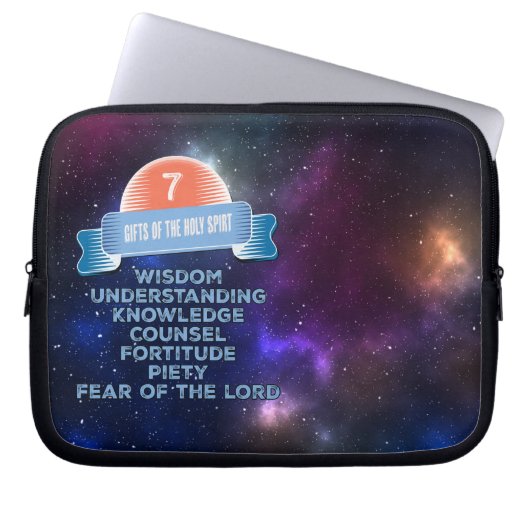 Housse Pour Ordinateur Portable Confirmation 7 Dons de l'Esprit Saint (Devant)