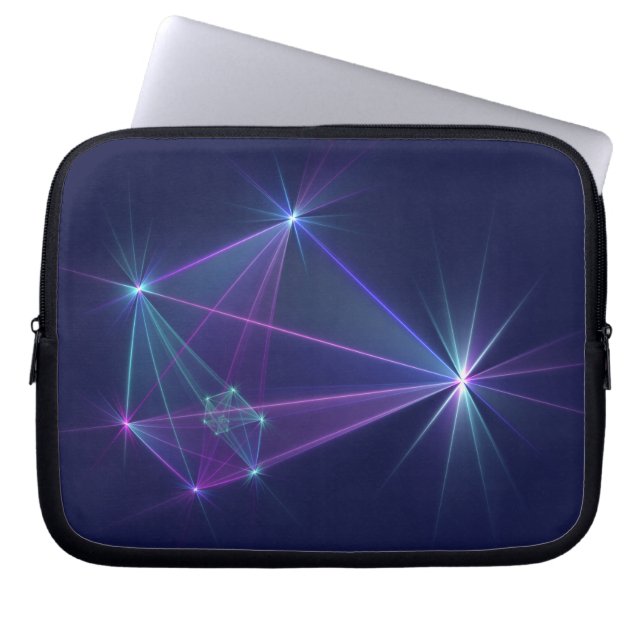 Housse Pour Ordinateur Portable Constellation, Art Fractal Abstrait Imaginaire (Devant)
