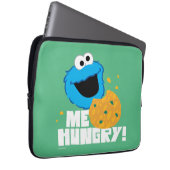 Housse Pour Ordinateur Portable Cookie Monster | Moi Affamé! (Devant droit)
