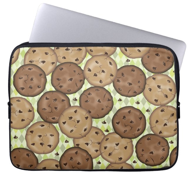 Housse Pour Ordinateur Portable Cookies de chips au chocolat (Devant)