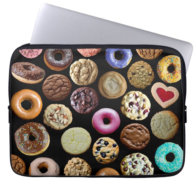 Housse Pour Ordinateur Portable Cookies et Doughnuts (Devant)