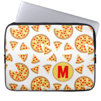 Cool plaisir pizza et tranches motif blanc Monogra