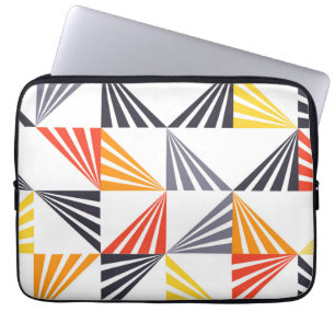 Housse Pour Ordinateur Portable Cool, unique, tendance, urbain, triangles colorés