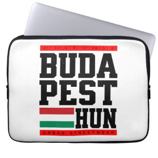 Housse Pour Ordinateur Portable Coordonnées de Budapest Design Style Rétro