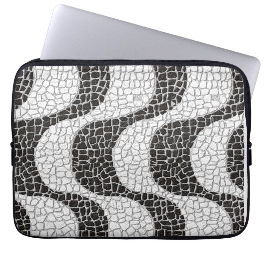 Housse Pour Ordinateur Portable Copacabana Sidewalk Brazilian pattern (Devant)
