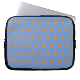 Housse Pour Ordinateur Portable Coque de la tablette Pointe Polka (bleu et orange 