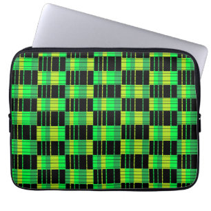Housse Pour Ordinateur Portable Coque d'ordinateur portable avec Motif vert et noi