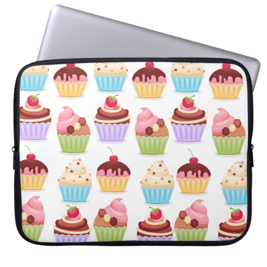 Housse Pour Ordinateur Portable Coque d'ordinateur portable Cupcake (Devant)