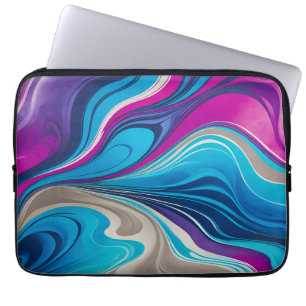 Housse Pour Ordinateur Portable Coque d'ordinateur portable en papier marbré color