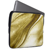 Housse Pour Ordinateur Portable Coque d'ordinateur portable Gold Glittered (Devant droit)