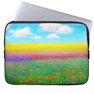 Housse Pour Ordinateur Portable Coque d'ordinateur portable Golden Field of Flower